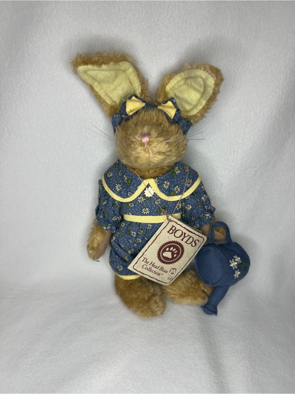 NWT Boyds Bears Emily Babbit Daisydew Rabbit Plush Blue Dress #9150-20